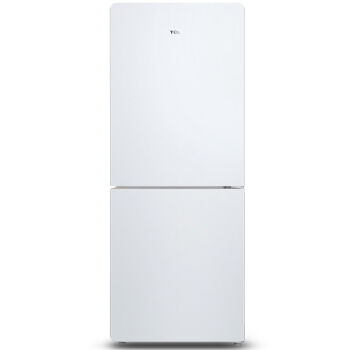 TCL BCD-163KF1163升一体成型全局光双门冰箱 芭蕾白