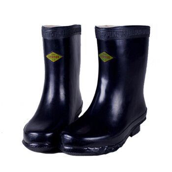 双安 高压30KV绝缘靴电工靴耐磨防滑橡胶雨靴36码